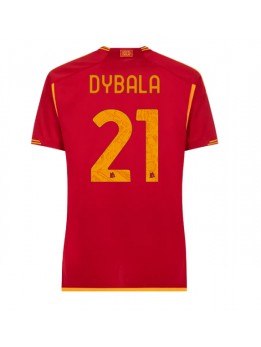 AS Roma Paulo Dybala #21 Heimtrikot für Frauen 2023-24 Kurzarm